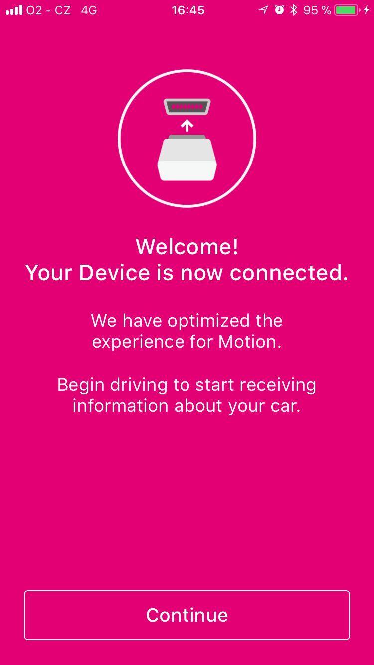 aplikace iOS T-Mobile Chytré Auto