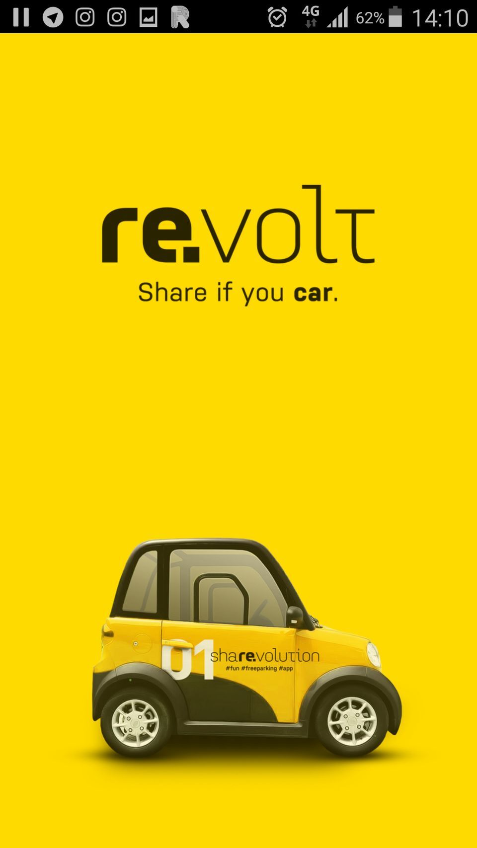 Aplikace Re.volt Carsharing