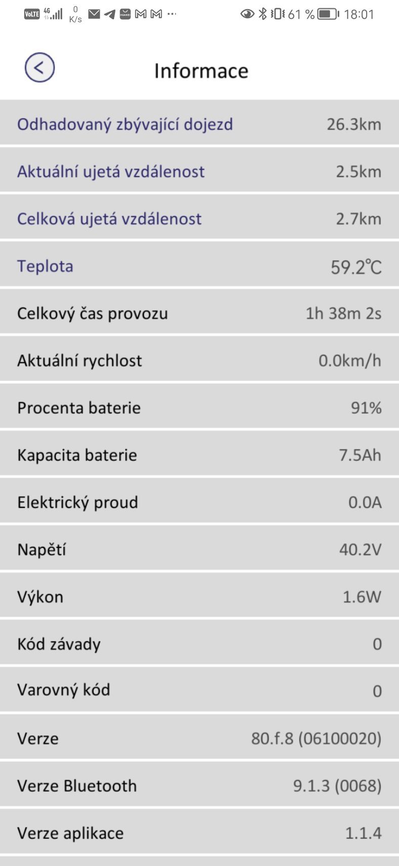 Aplikace Sencor Scooter