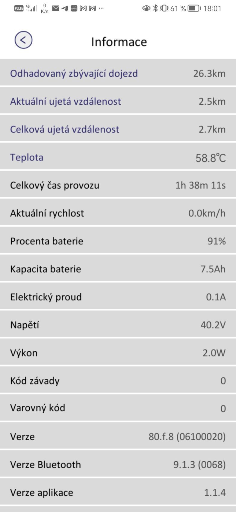 Aplikace Sencor Scooter