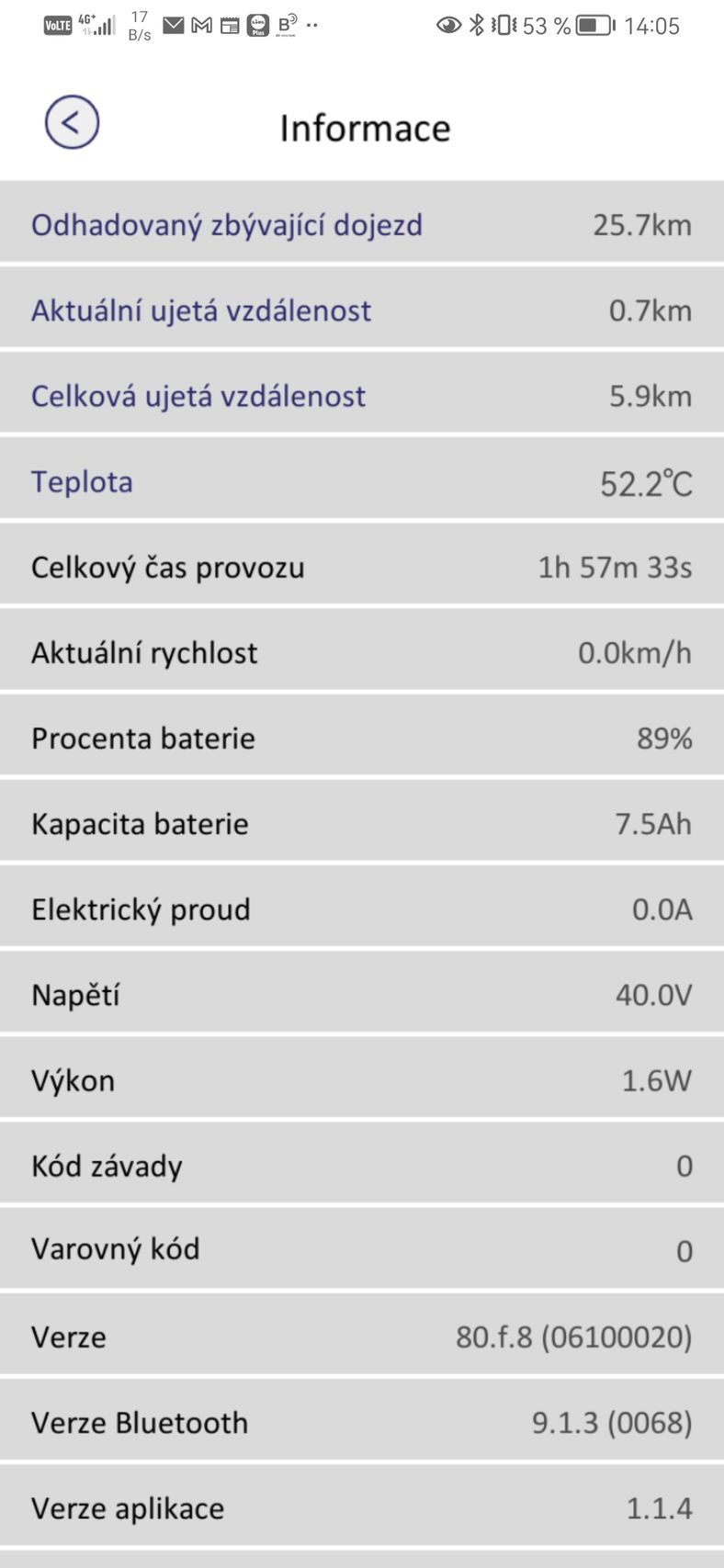 Aplikace Sencor Scooter