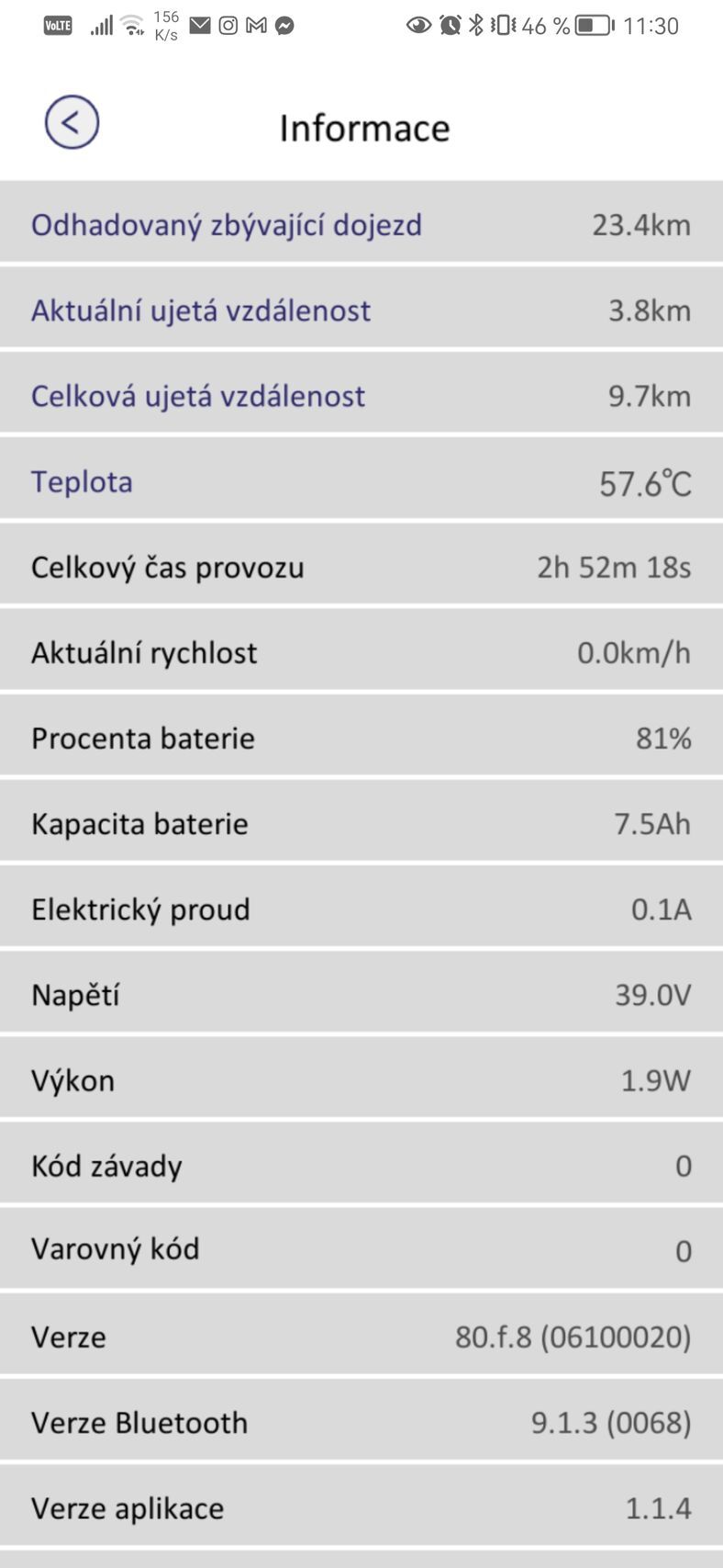 Aplikace Sencor Scooter