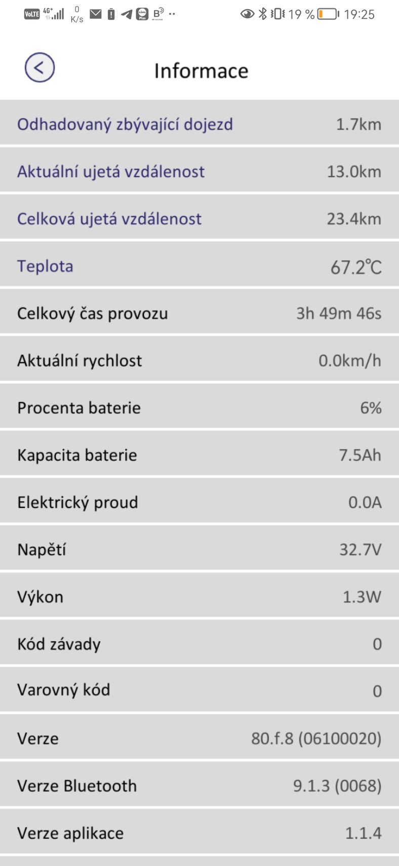 Aplikace Sencor Scooter