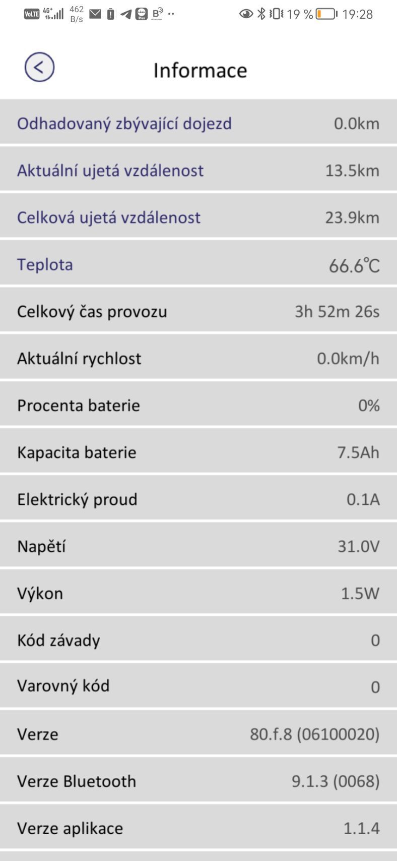 Aplikace Sencor Scooter