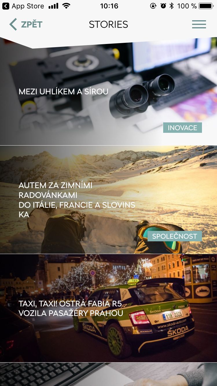 Aplikace Škoda Media Services