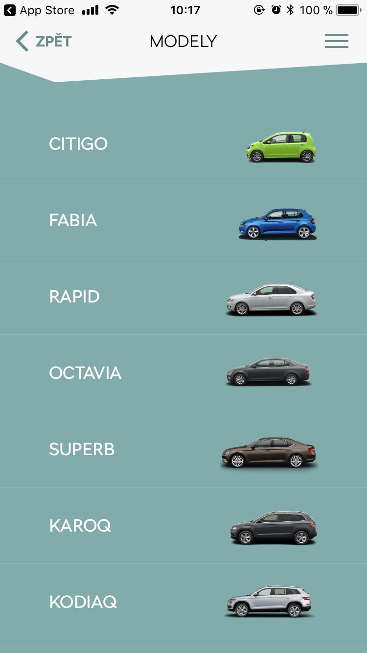 Aplikace Škoda Media Services