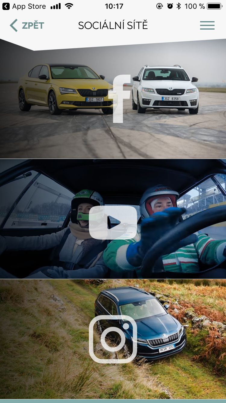 Aplikace Škoda Media Services