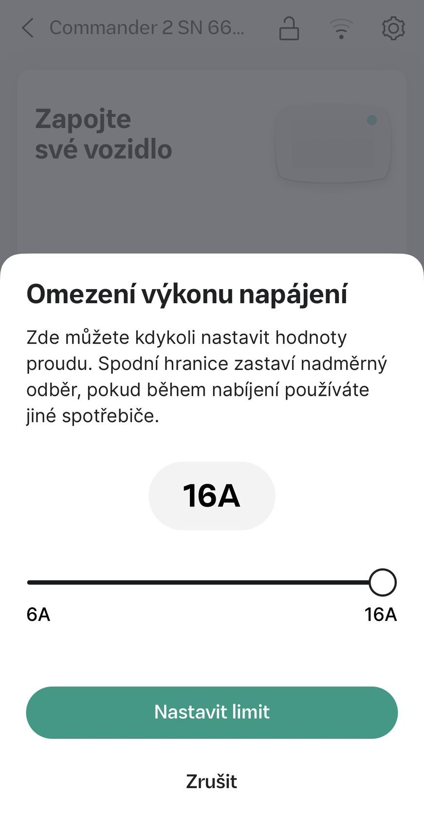 aplikace Wallbox Commander 2