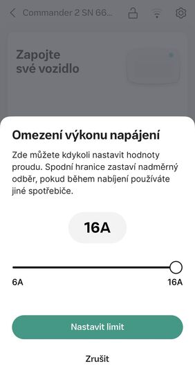 aplikace Wallbox Commander 2