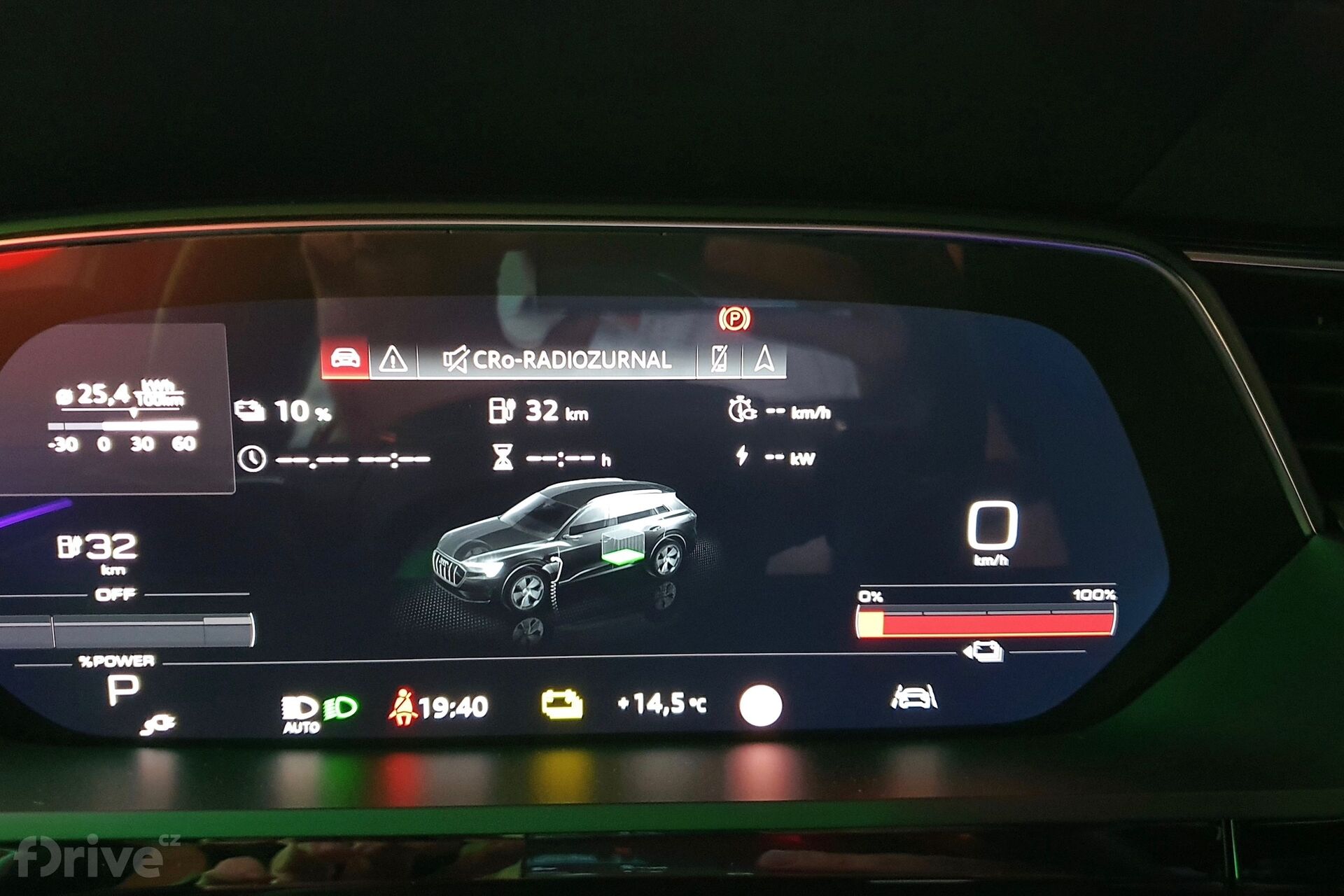 Audi e-tron na nabíjecí stanici E.ON