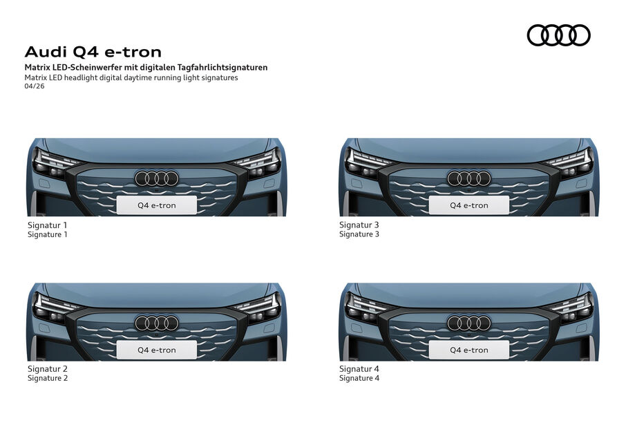Audi Q4 e-tron facelift (2026)