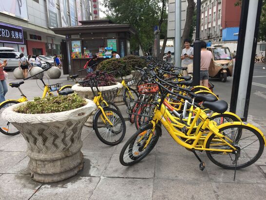 Bikesharing v Číně