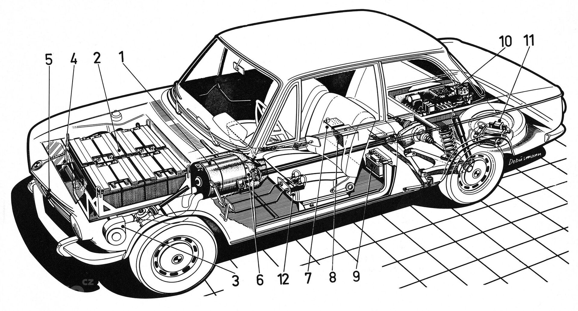 BMW 1602 Elektro Antrieb