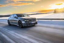 BMW i3 během testování na severu Švédska