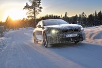 BMW i3 během testování na severu Švédska