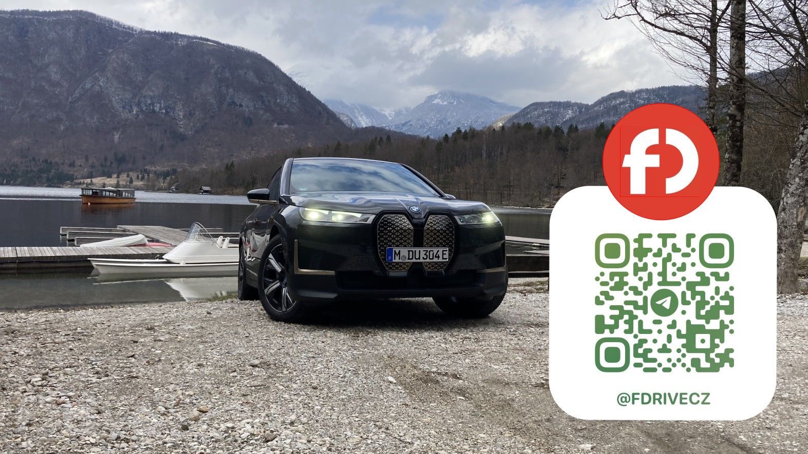 BMW iX a QR kód na Telegram fDrive.cz
