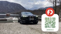 BMW iX a QR kód na Telegram fDrive.cz