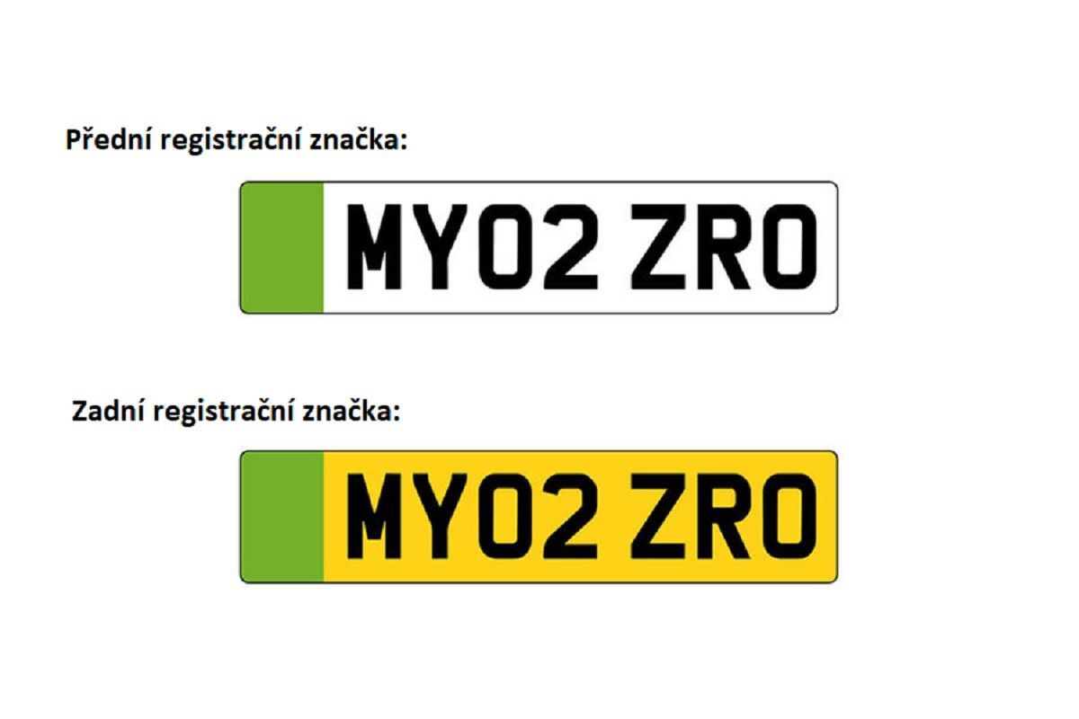 Britské registrační značky pro elektromobily
