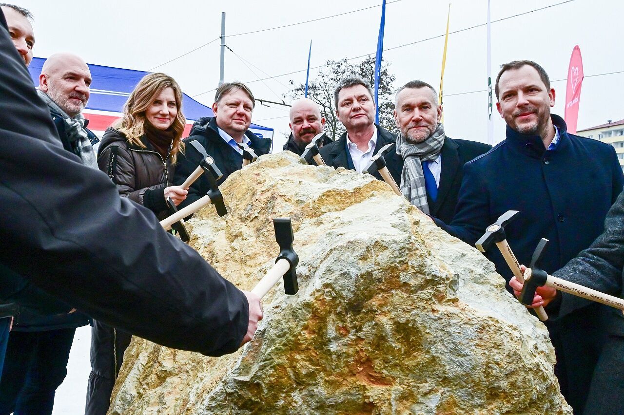 Brno začalo stavět tramvajovou trať na Kamechy