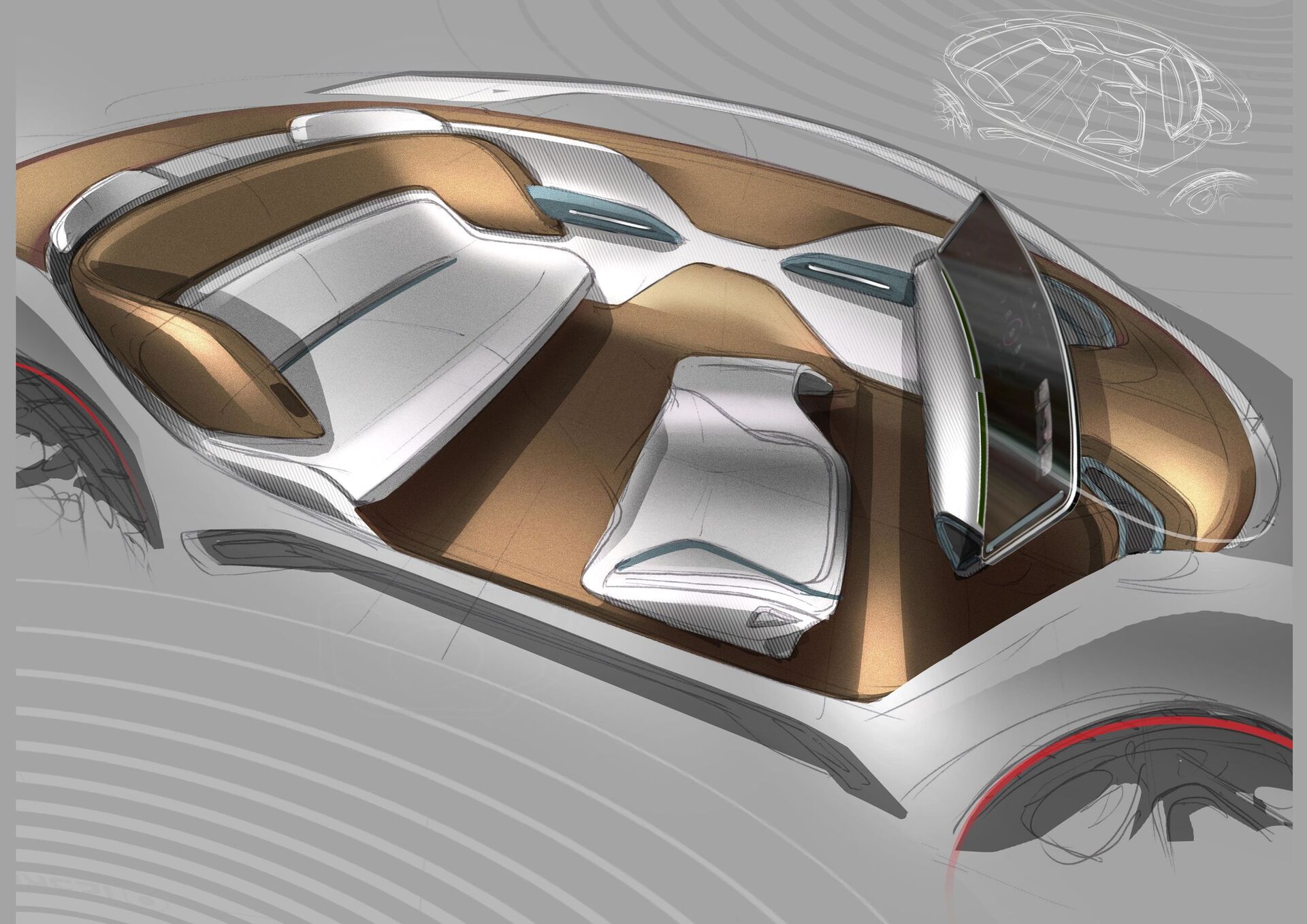 Byton M-Byte interiér