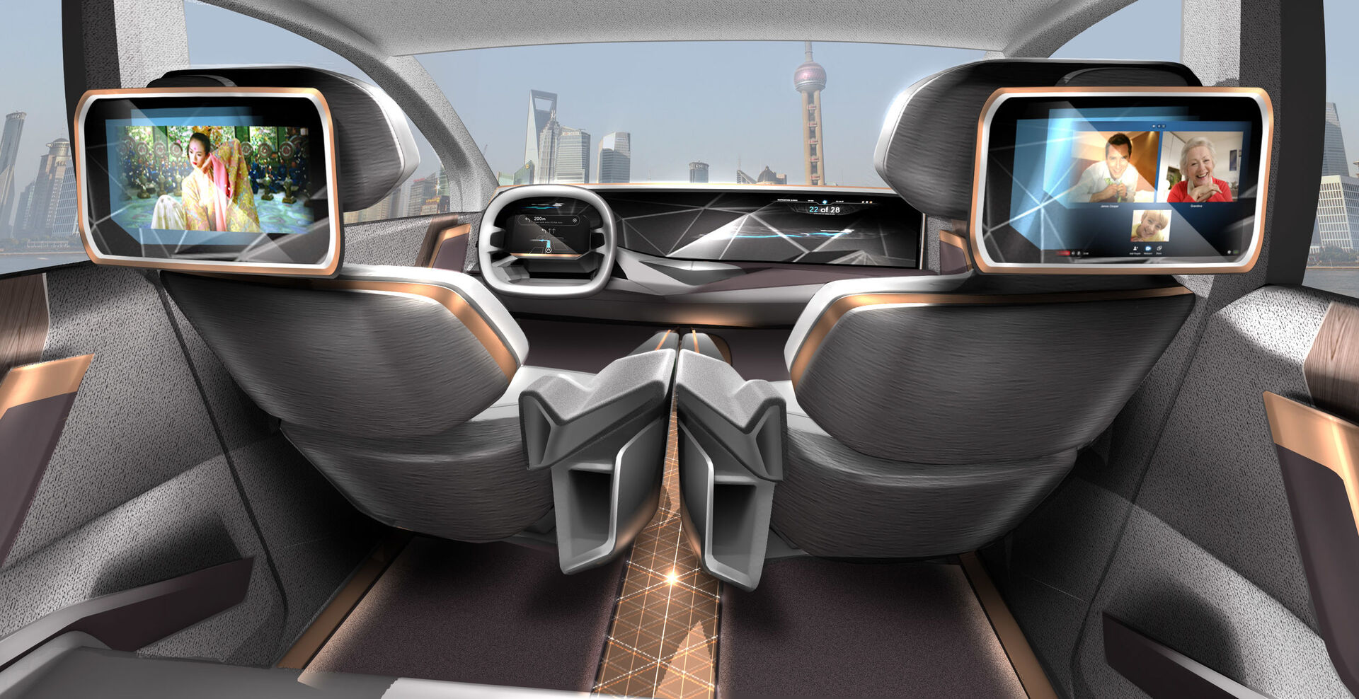 Byton M-Byte interiér