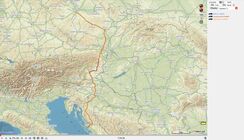 Celá trasa do Chorvatska