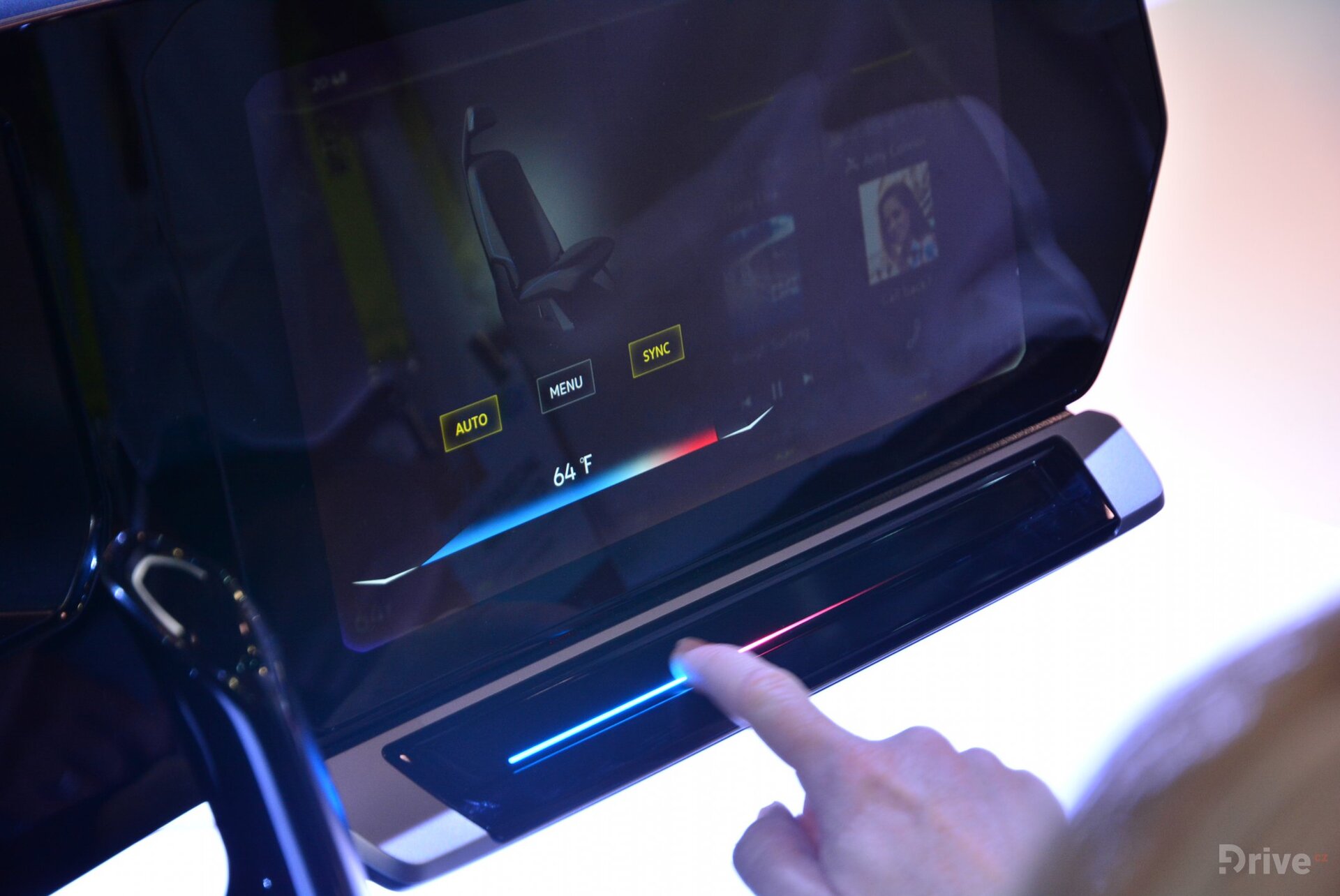 Centrální dotykový displej konceptu Volkswagen