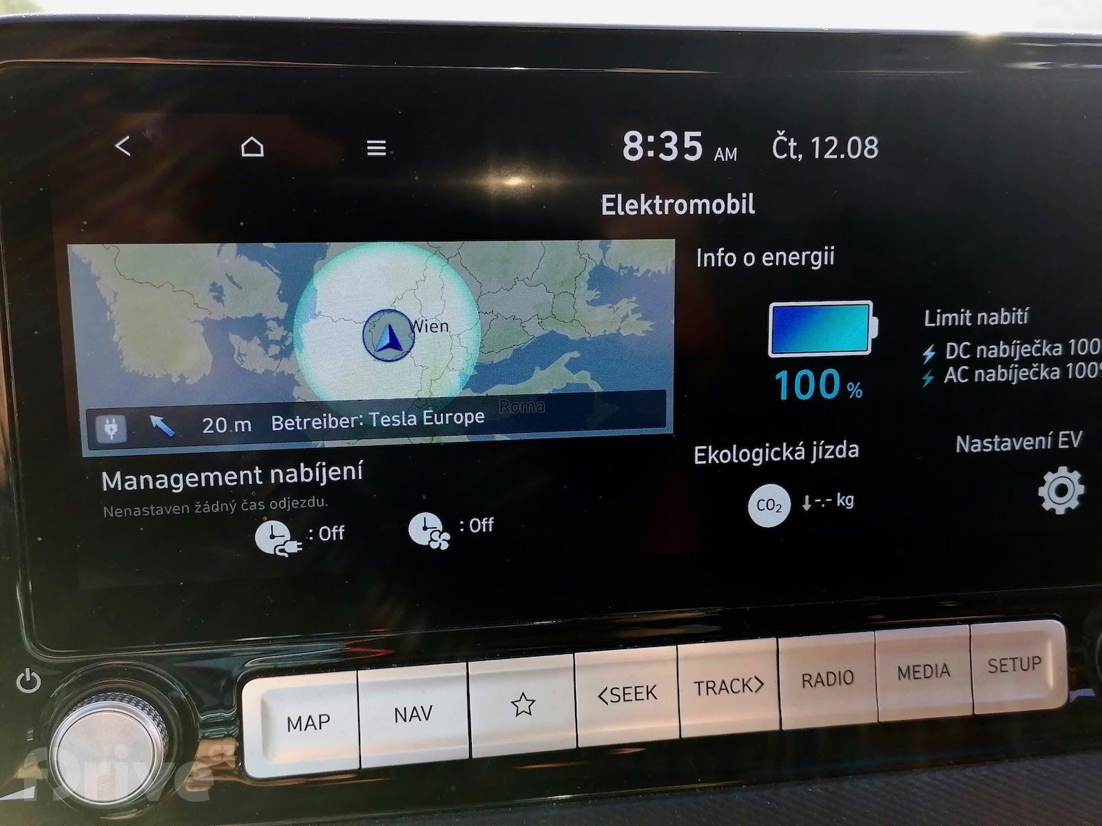 Cesta do Chorvatska - Hyundai Kona