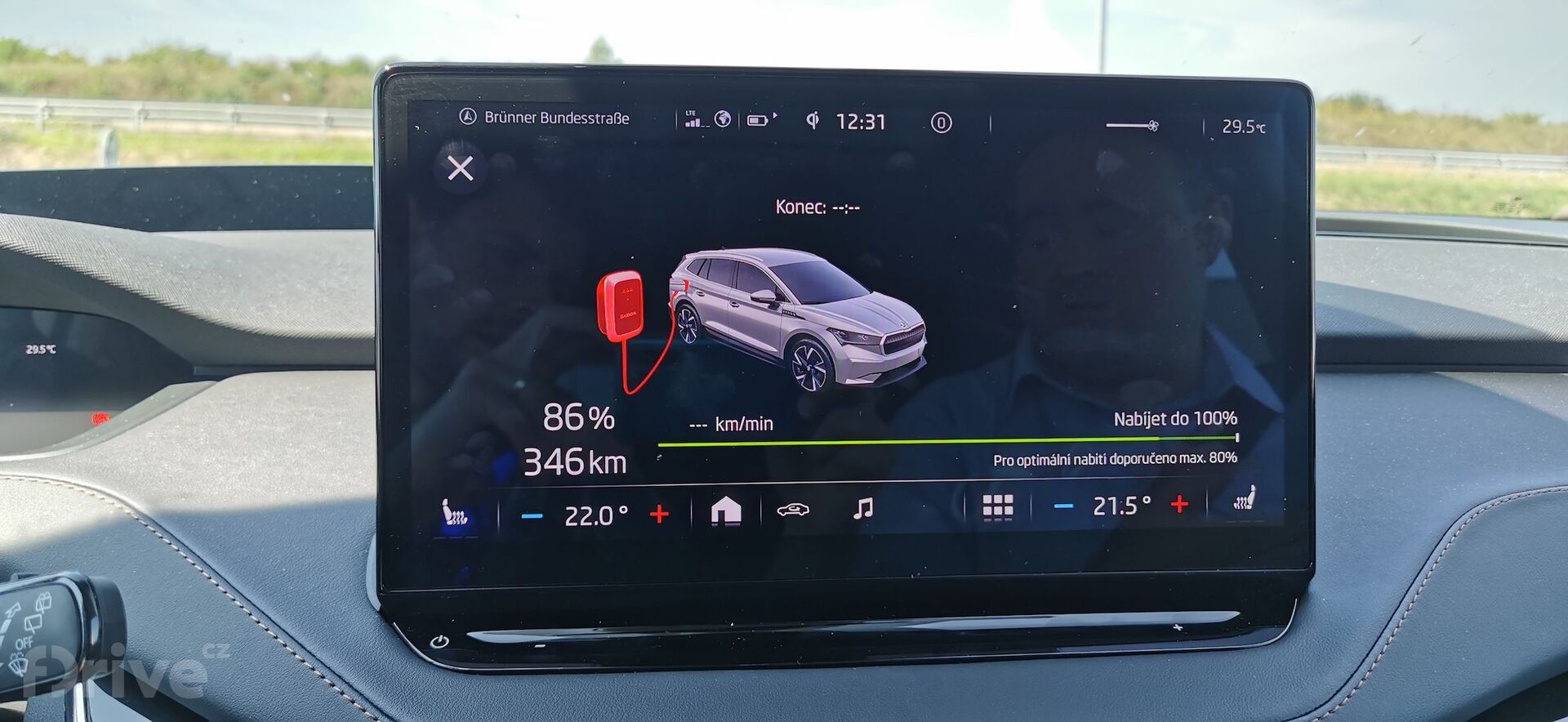 Cesta do Chorvatska - Škoda Enyaq iV