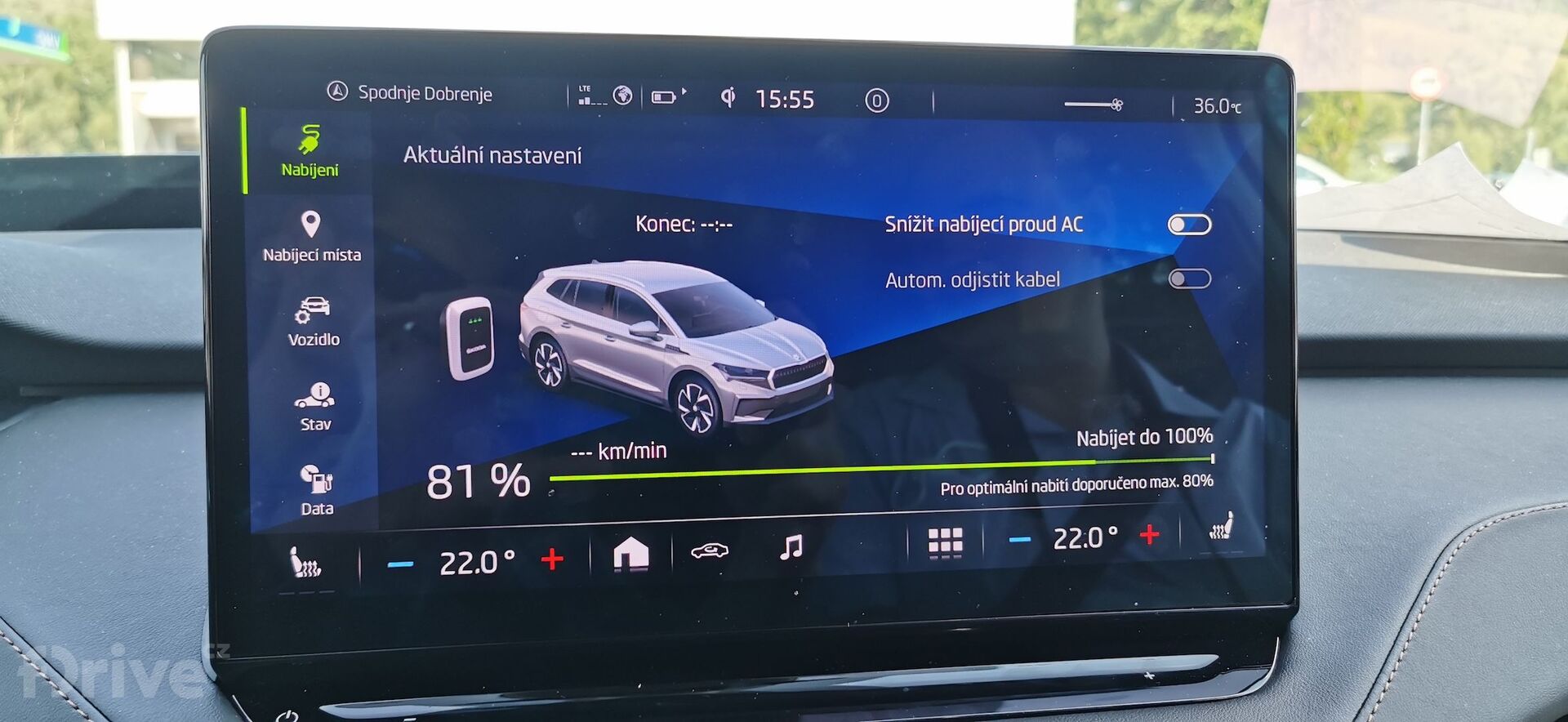 Cesta do Chorvatska - Škoda Enyaq iV