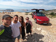 Cesta do Chorvatska - Tesla Model X a tým Teslicka.cz