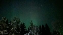 Cestou zpět se nám polární záře ukázala před Östersundem