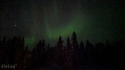 Cestou zpět se nám polární záře ukázala před Östersundem