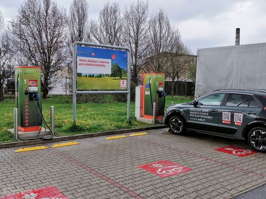 ČEZ, Beroun, Obchodní ul., OC Kaufland