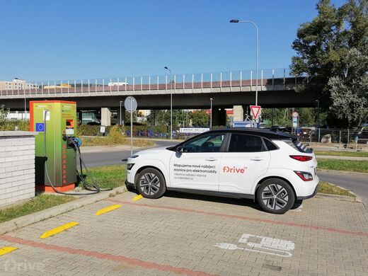 ČEZ, Beroun, ul. Na Podole, parkoviště u nádraží