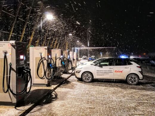 ČEZ, dálnice D1, 6.km směr Ostrava, odpočívka Průhonice, čs. Pumpa
