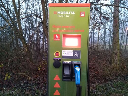 ČEZ, Domažlice, Kozinova ul., ČS Benzina