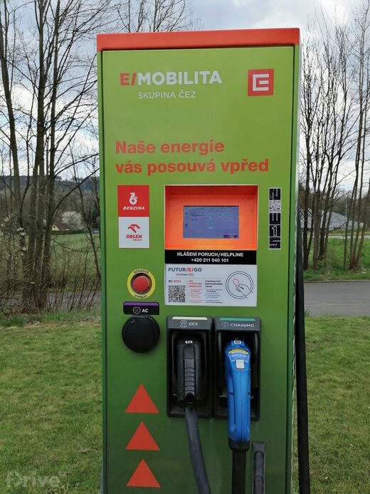 ČEZ, Domažlice, Kozinova ul., ČS Benzina ORLEN