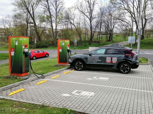 ČEZ, Domažlice, Kozinova ul., ČS Benzina ORLEN