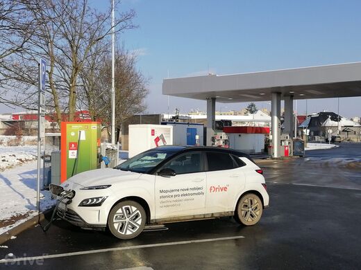 ČEZ, Jaroměř, Hradecká ul., čerpací stanice Benzina ORLEN