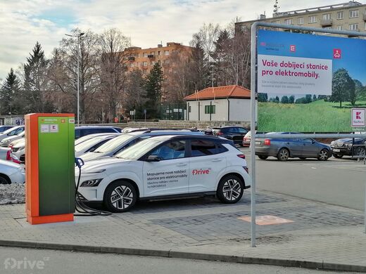 ČEZ, Kuřim, Blanenská ul., supermarket Kaufland