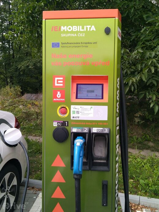 ČEZ, Ostrava Rudná ul., ČS Benzina