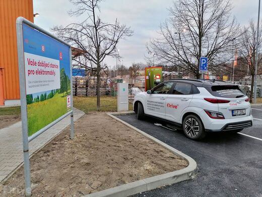 ČEZ, Písek, ul. U Nádraží, Kaufland