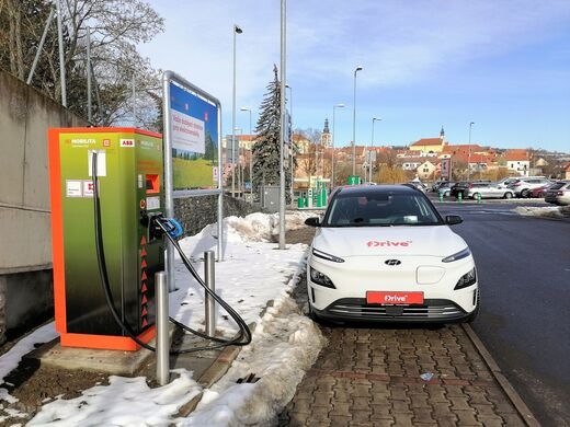 ČEZ, Slaný, Ouvalova ul., Kaufland