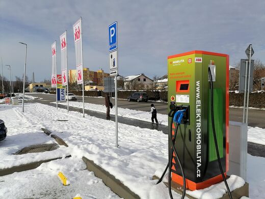 ČEZ, Soběslav, Obchodní ul., čerpací stanice Elan