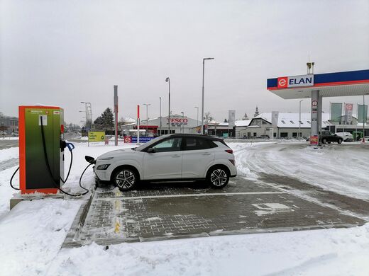 ČEZ, Soběslav, Obchodní ul., čerpací stanice Elan