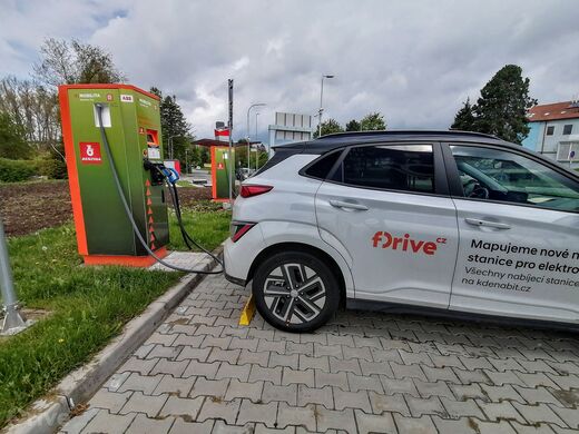ČEZ, Vysoké Mýto, Husova ul., čerpací stanice Benzina express
