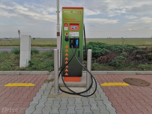 ČEZ, Žatec, Husova ul., čerpací stanice Benzina ORLEN