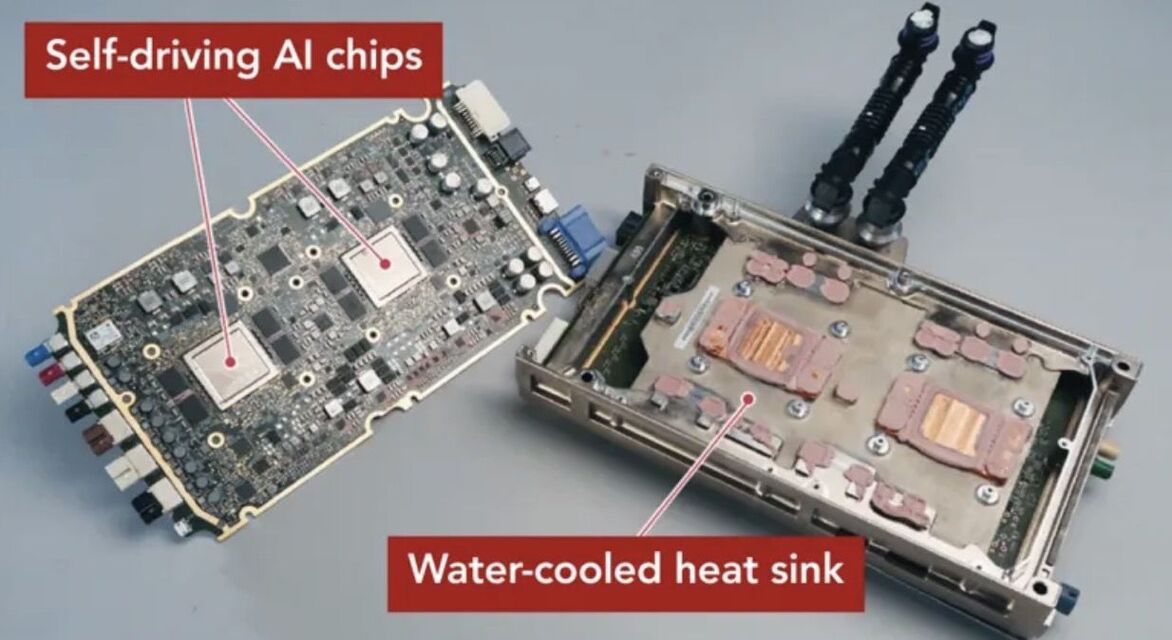 Čipy v Tesle Model 3