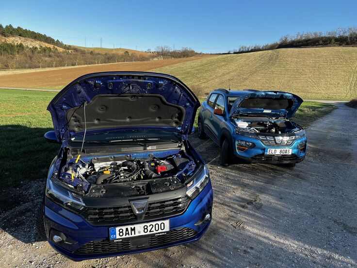 Dacia Spring a Sandero